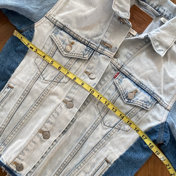 LEVI’S CLOLOR BLOCK TUCKER DENIM JACKET - Picture 4 of 10